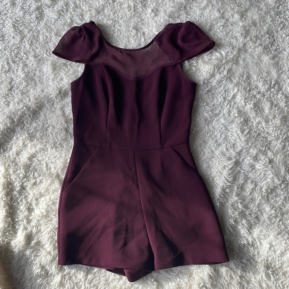 Cutest maroon romper